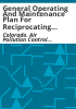General_operating_and_maintenance_plan_for_reciprocating_internal_combustion_engines
