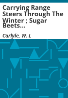 Carrying_range_steers_through_the_winter___Sugar_beets_for_fattening_steers